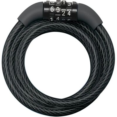 Cadeado de cabo de bicicleta Master Lock 8143EURDPRO resistente às intempéries - 1,8 m Cadeado de cabo de bicicleta Master Lock 8143EURDPRO resistente às intempéries - 1,8 m
