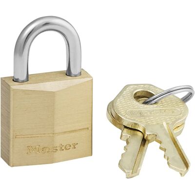 Master Lock Brass 20mm Luggage Lock - 3 Pins Master Lock Brass 20mm Luggage Lock - 3 Pins
