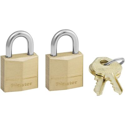 Master Lock 120EURT Solid Brass 20mm Padlock - 3-Pin - Keyed Alike Master Lock 120EURT Solid Brass 20mm Padlock - 3-Pin - Keyed Alike