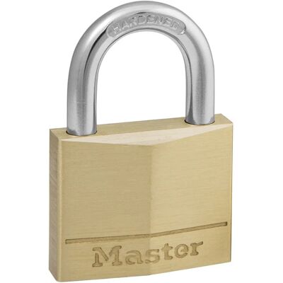 Cadenas en laiton Master Lock - 40mm, 4-Pin, Laiton Solide - Publicité Cadenas en laiton Master Lock - 40mm, 4-Pin, Laiton Solide - Publicité