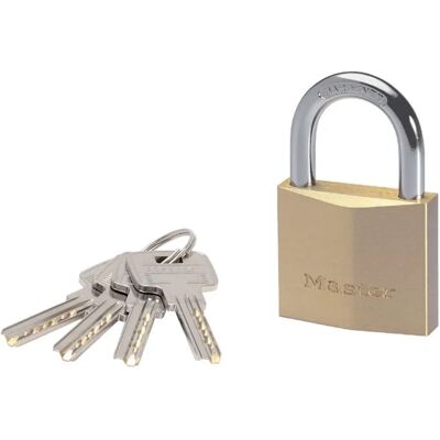 Cadeado com Chave Master Lock 2950EURD - Latão, 8.1x5x1.7 cm - Alta Segurança Cadeado com Chave Master Lock 2950EURD - Latão, 8.1x5x1.7 cm - Alta Segurança