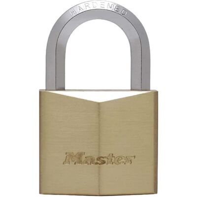 Cadenas Master Lock en laiton massif - Arceau hexagonal - 50mm - Haute sécurité Cadenas Master Lock en laiton massif - Arceau hexagonal - 50mm - Haute sécurité