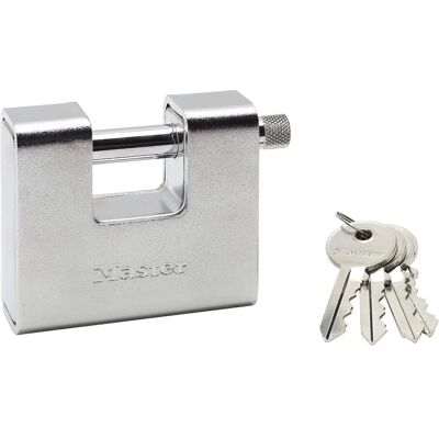 Zamek ochronny Master Lock z cynku - 80mm - Bezpieczeństwo Zamek ochronny Master Lock z cynku - 80mm - Bezpieczeństwo
