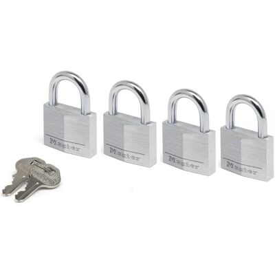 Σετ λουκέτων αλουμινίου 40mm Master Lock - Ίδιο κλειδί Σετ λουκέτων αλουμινίου 40mm Master Lock - Ίδιο κλειδί