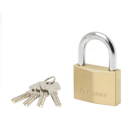 Cadeado de latão Master Lock 2960EURD - Segurança alta Cadeado de latão Master Lock 2960EURD - Segurança alta