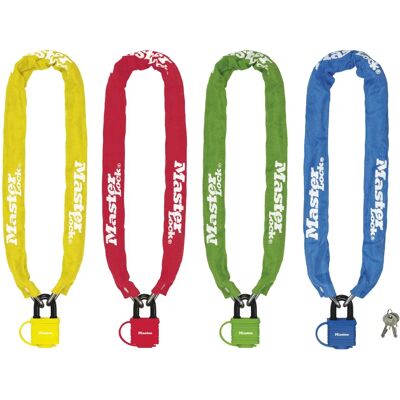 Zamek rowerowy Master Lock 8390EURDPROCOL - 90cm łańcuch ze stali, Różne kolory Zamek rowerowy Master Lock 8390EURDPROCOL - 90cm łańcuch ze stali, Różne kolory
