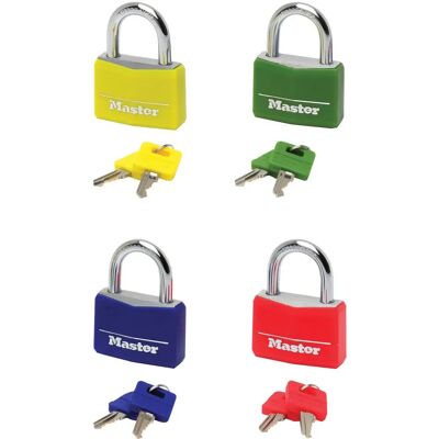 Cadeado em alumínio Master Lock 9141EURDCOL - Multicolor - 40mm - Armazenamento seguro Cadeado em alumínio Master Lock 9141EURDCOL - Multicolor - 40mm - Armazenamento seguro
