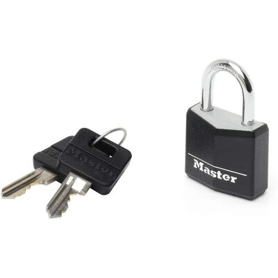 Master Lock Aluminium Schwarz Vinylabdeckung 30mm Vorhängeschloss - 4-Pin Master Lock Aluminium Schwarz Vinylabdeckung 30mm Vorhängeschloss - 4-Pin