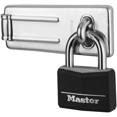Set de pestillo y candado Master Lock 9140703EURDBLK - Negro Set de pestillo y candado Master Lock 9140703EURDBLK - Negro