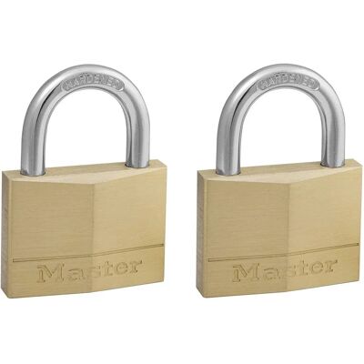 Master Lock 150EURT Solid Brass 50mm Padlock - Keyed Alike Master Lock 150EURT Solid Brass 50mm Padlock - Keyed Alike