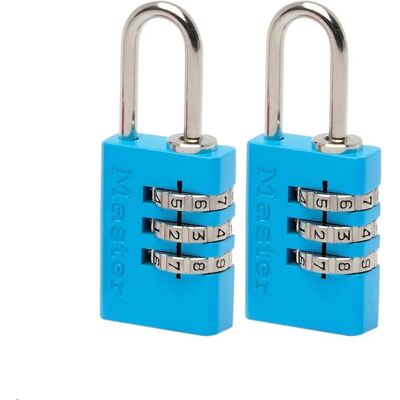 Master Lock 7620EURTCOL Cadenas à combinaison en aluminium à 3 chiffres - Cadenas - Publicité Master Lock 7620EURTCOL Cadenas à combinaison en aluminium à 3 chiffres - Cadenas - Publicité