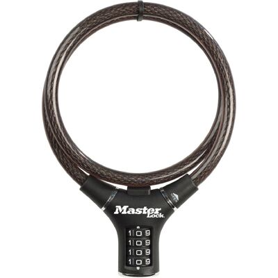 Master Lock 8229EURDPRO Kabel-lås - Stål, Ergonomisk, 0,9m Master Lock 8229EURDPRO Kabel-lås - Stål, Ergonomisk, 0,9m
