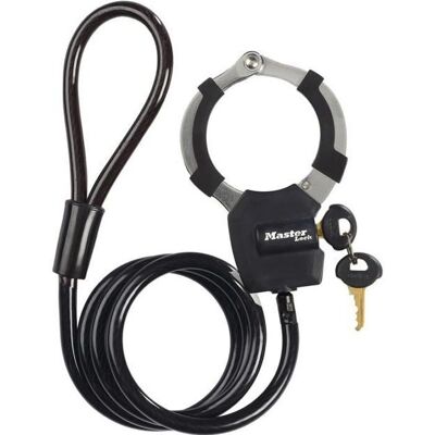 Master Lock kaapeli ja lukkosulku - 1m Musta - Turvaliitin skootterille Master Lock kaapeli ja lukkosulku - 1m Musta - Turvaliitin skootterille