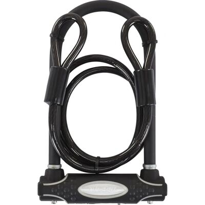 Master Lock 8274EURDPRO Zamek U wysokiego bezpieczeństwa z kablem - Zamek rowerowy Master Lock 8274EURDPRO Zamek U wysokiego bezpieczeństwa z kablem - Zamek rowerowy