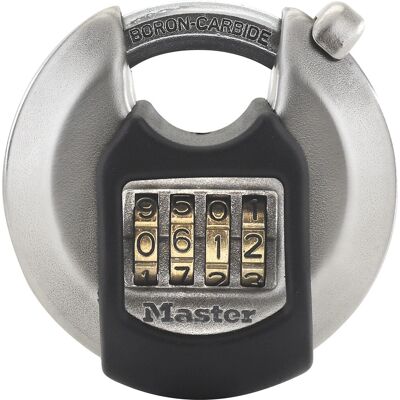 Master Lock M40EURDNUM Cadeado de disco em aço inoxidável de 70mm - Cadeado Master Lock M40EURDNUM Cadeado de disco em aço inoxidável de 70mm - Cadeado