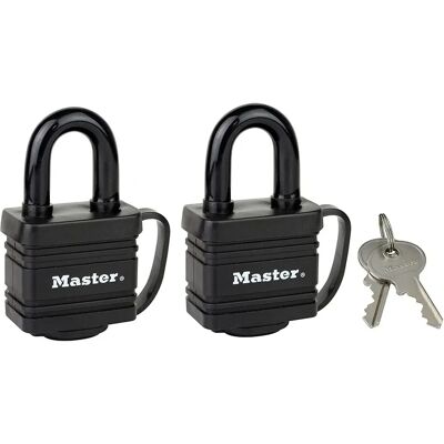 Master Lock Schwarz 7804EURT Laminierter Vorhängeschloss - Vorhängeschloss Master Lock Schwarz 7804EURT Laminierter Vorhängeschloss - Vorhängeschloss