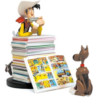 Plastoy Lucky Luke Modell - Sammler-Resinfigur - Pile de Books Plastoy Lucky Luke Modell - Sammler-Resinfigur - Pile de Books