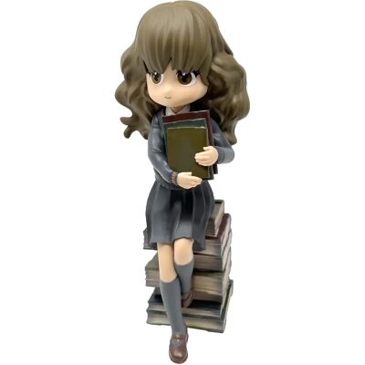 Hermione Plastoy sur pile de livres de sorts - Figurine - Publicité Hermione Plastoy sur pile de livres de sorts - Figurine - Publicité