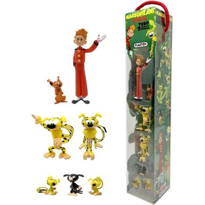 Plastoy Marsupilami Set de 7 Mini Figuras - 4-10cm Plastoy Marsupilami Set de 7 Mini Figuras - 4-10cm