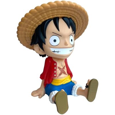Tirelire PVC Monkey D. Luffy de Plastoy - 18cm - Licence officielle - Pièce de collection Tirelire PVC Monkey D. Luffy de Plastoy - 18cm - Licence officielle - Pièce de collection