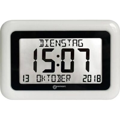 Horloge radio Geemarc - Grand affichage numérique - Facile pour démence - Publicité Horloge radio Geemarc - Grand affichage numérique - Facile pour démence - Publicité