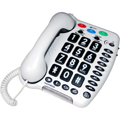 Geemarc Amplipower 50 - Hörgerät kompatibles Telefon - 60 dB Verstärkung Geemarc Amplipower 50 - Hörgerät kompatibles Telefon - 60 dB Verstärkung