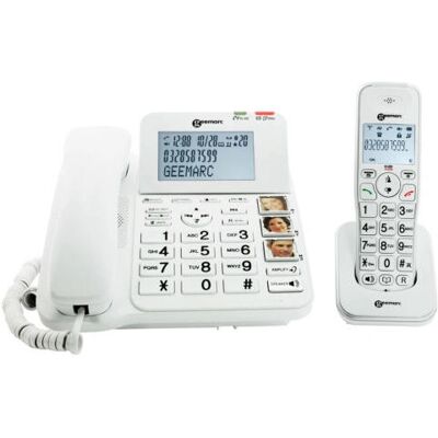 Geemarc AMPLIDECT COMBI 295 - Téléphone analogique/DECT avec son amplifié & ID de l'appelant Geemarc AMPLIDECT COMBI 295 - Téléphone analogique/DECT avec son amplifié & ID de l'appelant