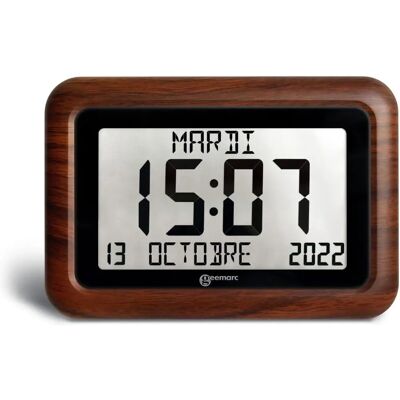 Horloge Geemarc Viso 10 - Temps Automatique, Grand Écran, Sécurité Alzheimer Horloge Geemarc Viso 10 - Temps Automatique, Grand Écran, Sécurité Alzheimer