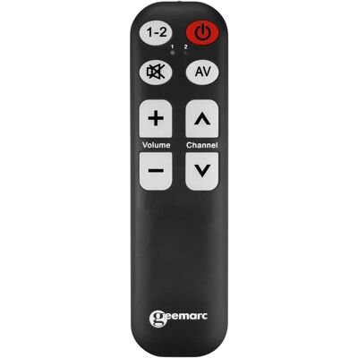 Geemarc Controle Remoto de Botões Grandes - TV5 - Universal Geemarc Controle Remoto de Botões Grandes - TV5 - Universal