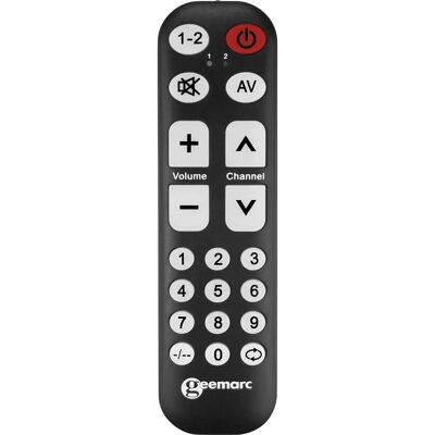 Geemarc Grote Knop Afstandsbediening - TV15 Geemarc Grote Knop Afstandsbediening - TV15