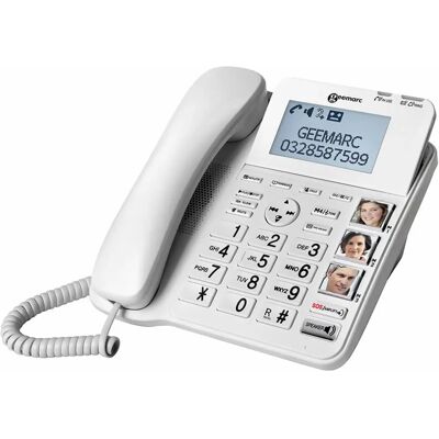Geemarc CL595 Seniorentelefon mit Verstärkung & SOS - Senior Telefon Geemarc CL595 Seniorentelefon mit Verstärkung & SOS - Senior Telefon