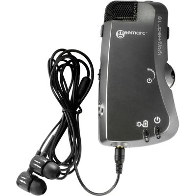 Geemarc LH10V2 - Hörapparatsförstärkare med Mikrofon & T-loop - Hörselhjälpmedel kompatibel Geemarc LH10V2 - Hörapparatsförstärkare med Mikrofon & T-loop - Hörselhjälpmedel kompatibel