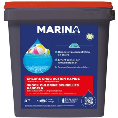 CHLORE - INE888217 - 5KG - Schoko-Galets - Poolchemie CHLORE - INE888217 - 5KG - Schoko-Galets - Poolchemie