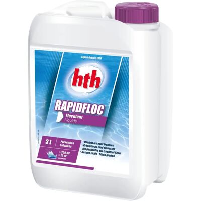 hth RAPIDFLOC Floculant Liquide pour Piscine - Rapide et Facile - Publicité hth RAPIDFLOC Floculant Liquide pour Piscine - Rapide et Facile - Publicité