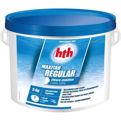 Pastilles de chlore MAXITAB Regular Hth - 20-25 m³ - Publicité Pastilles de chlore MAXITAB Regular Hth - 20-25 m³ - Publicité