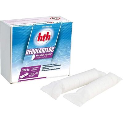 hth REGULARFLOC - 10 cartouches - 5L/400g/1,25kg Floculant piscine - Publicité hth REGULARFLOC - 10 cartouches - 5L/400g/1,25kg Floculant piscine - Publicité