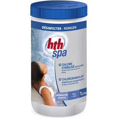 Granulés de Chlore stabilisé pour Spa - 1,2kg - Désinfectant - Publicité Granulés de Chlore stabilisé pour Spa - 1,2kg - Désinfectant - Publicité