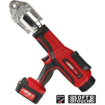 VIRAX Viper P25+ herramienta de crimpado hidráulica - Batería 18V 3AH - Cargador rápido VIRAX Viper P25+ herramienta de crimpado hidráulica - Batería 18V 3AH - Cargador rápido