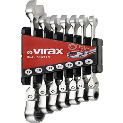 VIRAX Ratschen-Schlüssel-Set - Flexibler Kopf 8-17mm VIRAX Ratschen-Schlüssel-Set - Flexibler Kopf 8-17mm