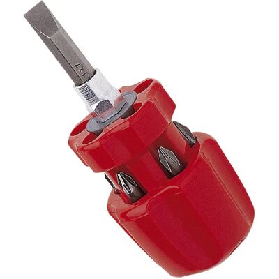 Destornillador mini Virax - 6 puntas - Compacto y Magnético Destornillador mini Virax - 6 puntas - Compacto y Magnético