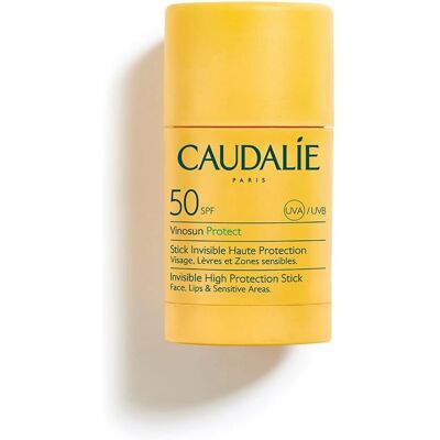 Caudalie Vinosun Protect Stick Invisible Haute Protection SPF 50 (15g) - Publicité Caudalie Vinosun Protect Stick Invisible Haute Protection SPF 50 (15g) - Publicité