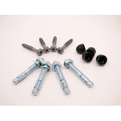 Simpson Strong-Tie - Pfosten Fix Kit - Schwarz - Fixierung Simpson Strong-Tie - Pfosten Fix Kit - Schwarz - Fixierung