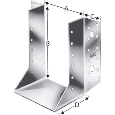 Simpson Strong-Tie BSNN60/130 - Conector de madera - Acero galvanizado - Pack de 40 Simpson Strong-Tie BSNN60/130 - Conector de madera - Acero galvanizado - Pack de 40