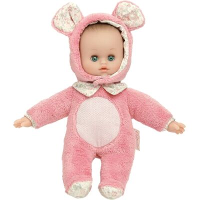 Petitcollin Souricette Docka - Docka, 28 cm, Rosa, Mjukt tyg Petitcollin Souricette Docka - Docka, 28 cm, Rosa, Mjukt tyg