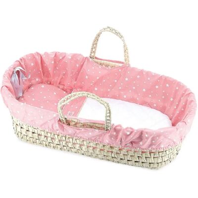 Petitcollin - Berceau avec Garnissage Corail Étoilé 50 cm - Publicité Petitcollin - Berceau avec Garnissage Corail Étoilé 50 cm - Publicité