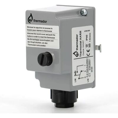 Thermador Sicherheitsthermostat - Manuell Reset, Oberfläche, 40-70°C Thermador Sicherheitsthermostat - Manuell Reset, Oberfläche, 40-70°C