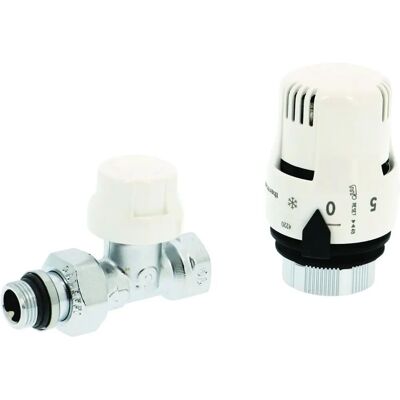 Thermador Heizkörper-Set mit Thermostatventil - Chrom Thermador Heizkörper-Set mit Thermostatventil - Chrom