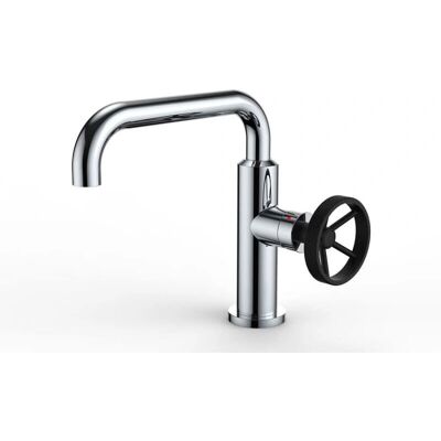 Miscelatore lavabo stile industriale cromato Thermador VAT15C - Rubinetto Miscelatore lavabo stile industriale cromato Thermador VAT15C - Rubinetto