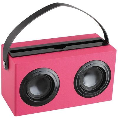 Enceinte Bluetooth Clipsonic TES169R Rose - 6W portable - Publicité Enceinte Bluetooth Clipsonic TES169R Rose - 6W portable - Publicité