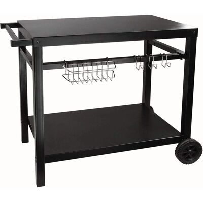 Chariot en métal compact Livoo pour plancha 2-4 feux - Publicité Chariot en métal compact Livoo pour plancha 2-4 feux - Publicité